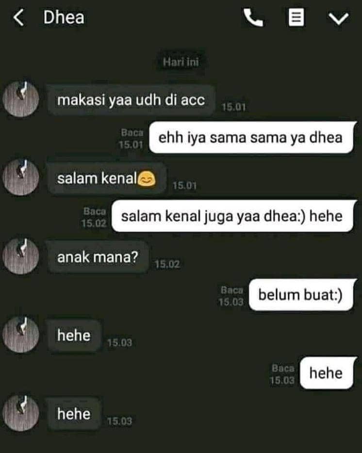 chat ajak kenalan bikin kesel (instagram.com/recehtapiviral)