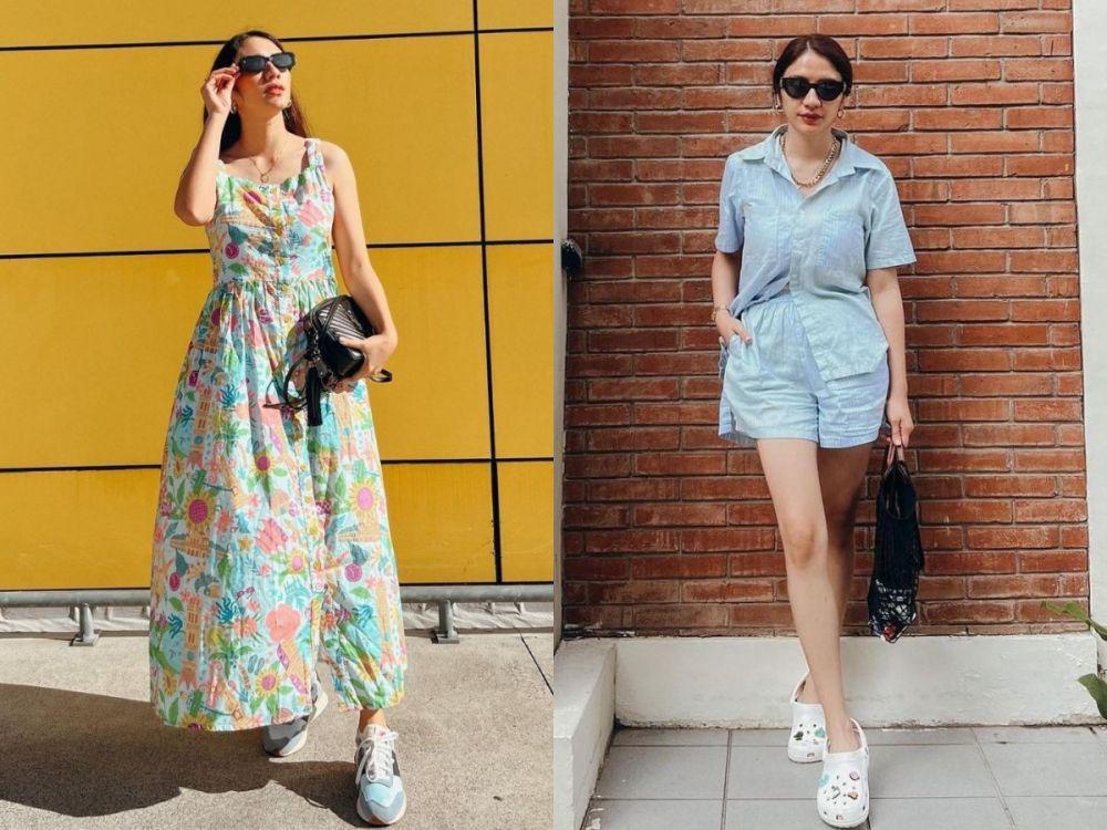10 Ide Outfit Piknik di Taman ala Acha Sinaga, Manis dan Chic!