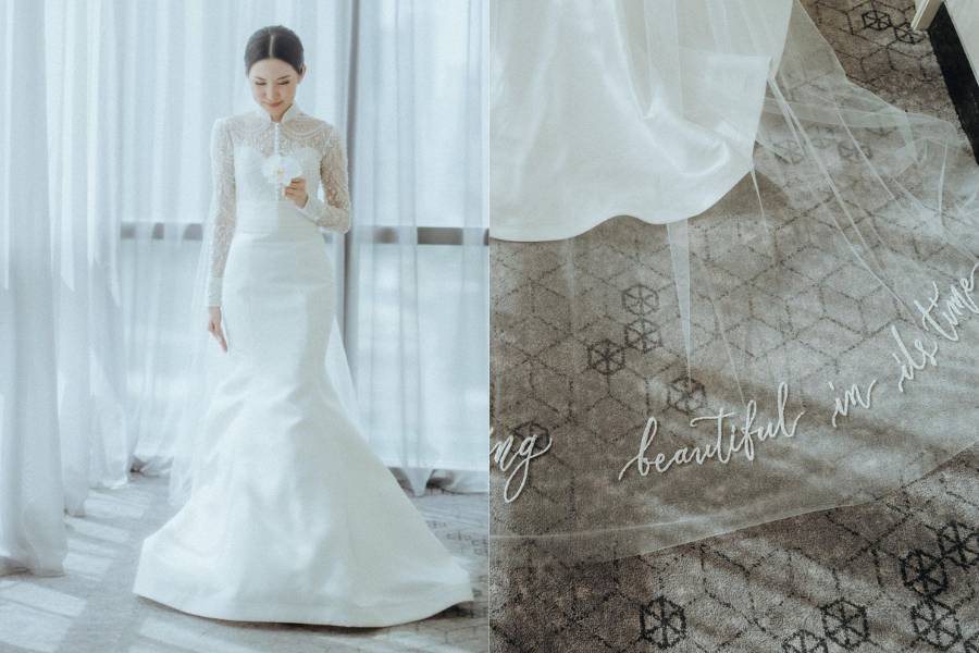 inspirasi wedding dress ala Cynthia Tan (@morden.co @rickymueller via instagram.com/cynthiatan__)