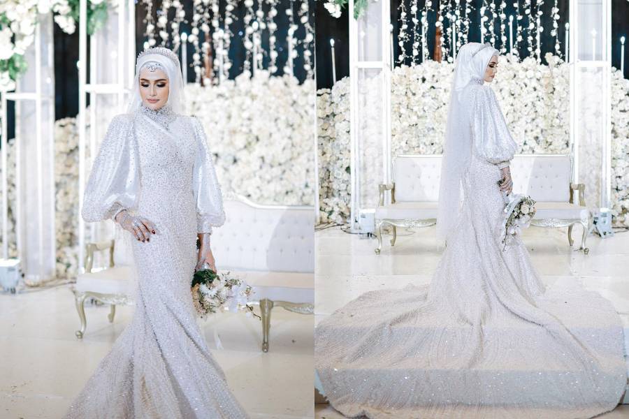 inspirasi wedding dress ala Cynthia Tan (instagram.com/cynthiatan__)