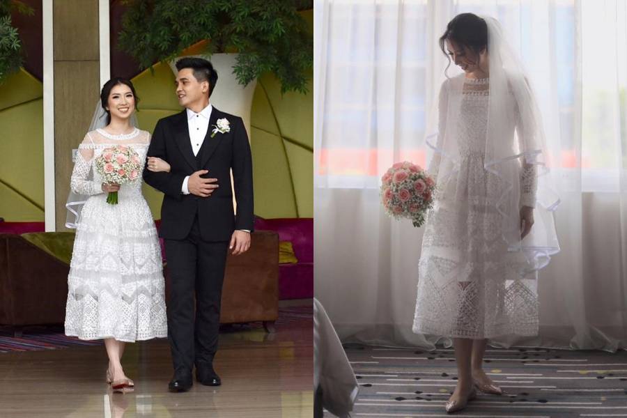 inspirasi wedding dress ala Cynthia Tan (@kinmoments via instagram.com/cynthiatan__)