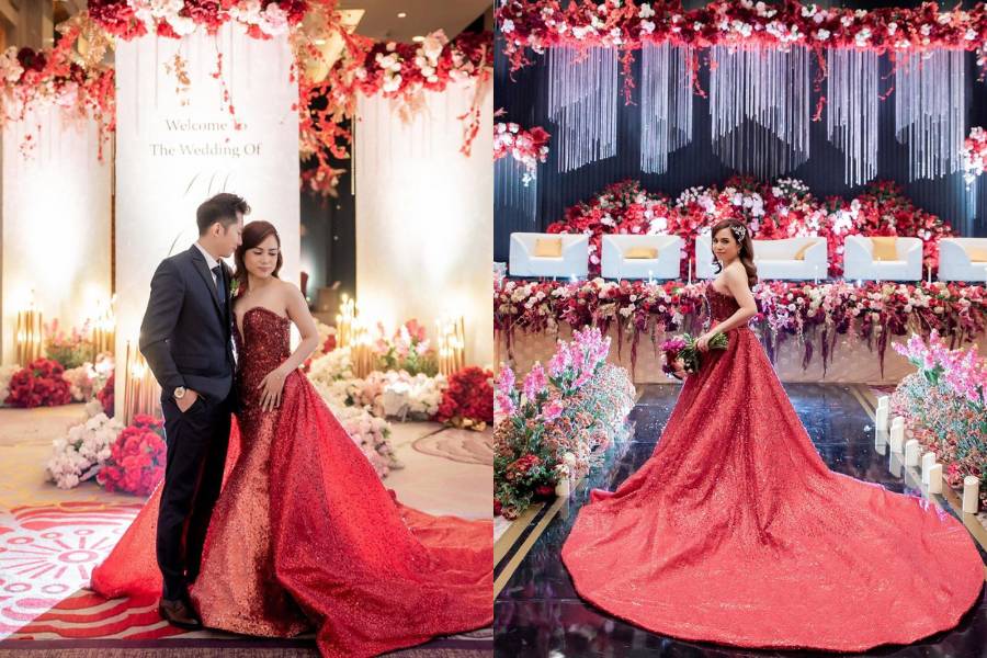 inspirasi wedding dress ala Cynthia Tan (instagram.com/cynthiatan__)