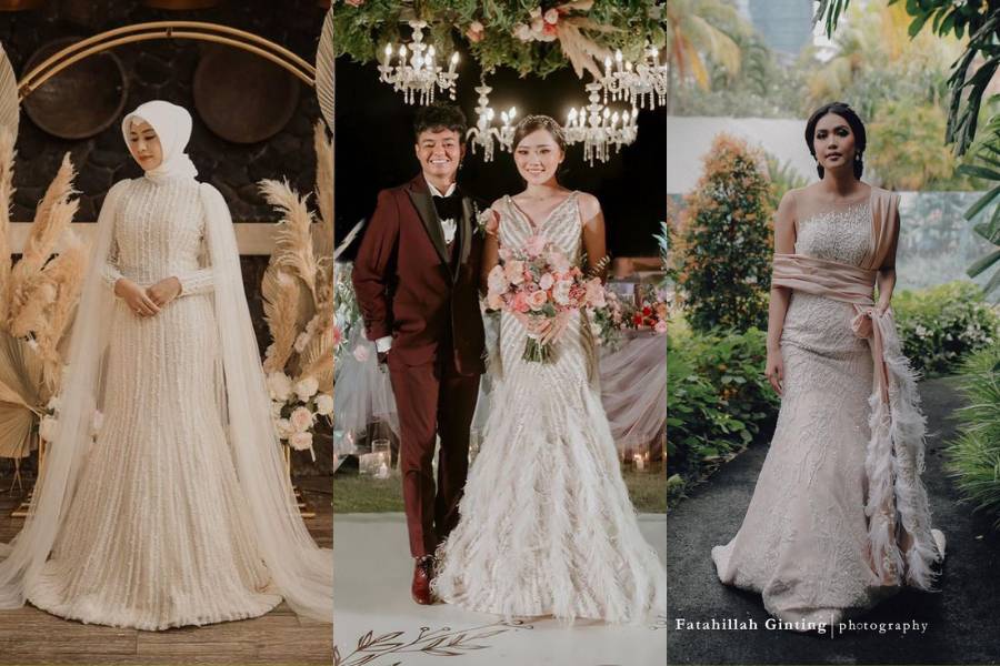 inspirasi wedding dress ala Cynthia Tan (instagram.com/cynthiatan__)