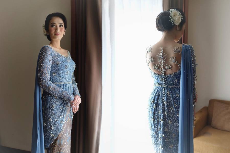 inspirasi busana tunangan ala Renzi Lazuardi (instagram.com/renzilazuardi)