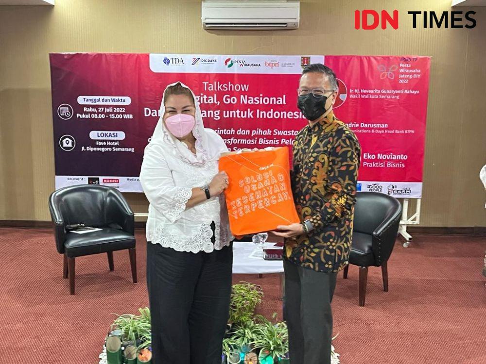 Bank BTPN memberikan pelatihan kepada UMKM di Kota Semarang, Rabu (27/7/2022). (IDN Times/Anggun Puspitoningrum)