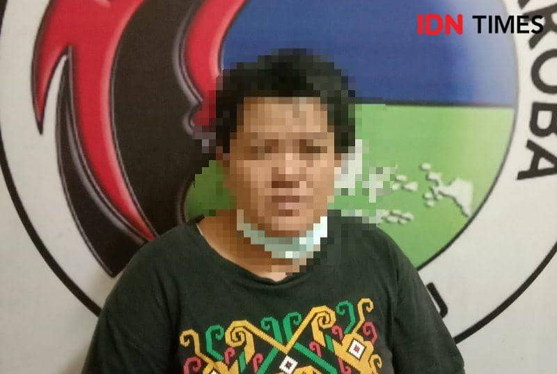 Tersangka perempuan yang melakukan tindak pidana penyalahgunaan narkotika kini diamankan di Polres PPU (IDN Times/Ervan)