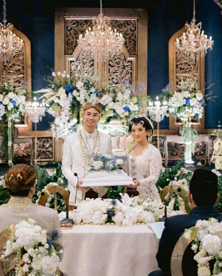 Potret akad nikah Lukman dan Windy. Instagram.com/suryodecor