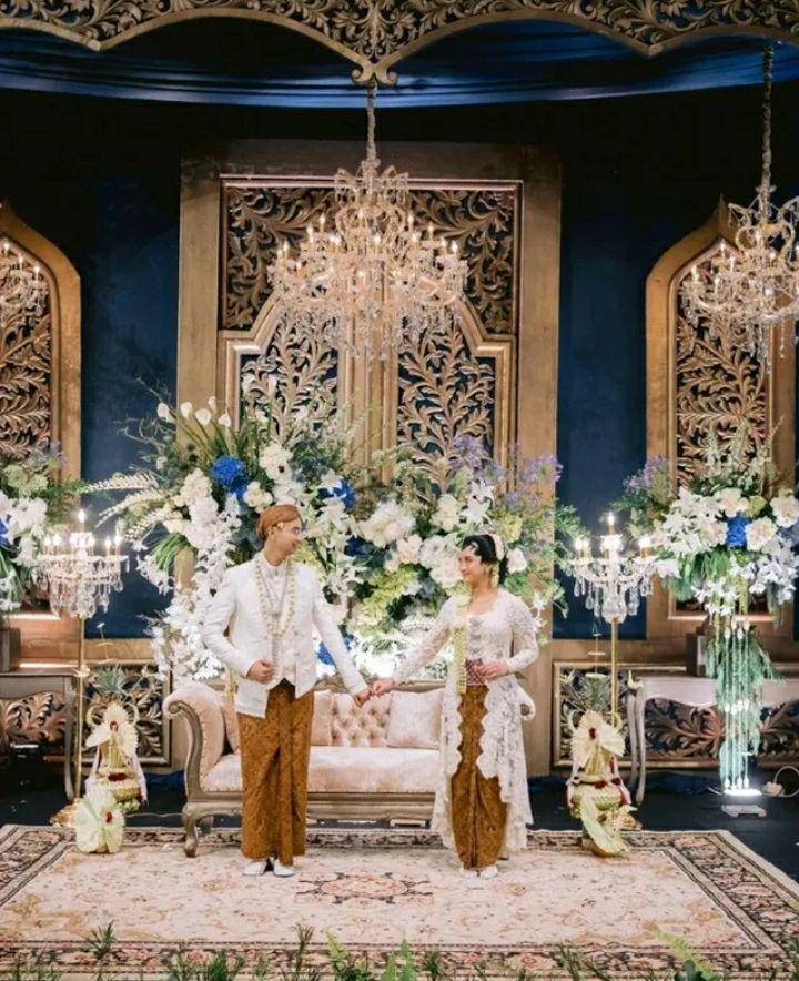 Potret akad nikah Lukman dan Windy. Instagram.com/suryodecor