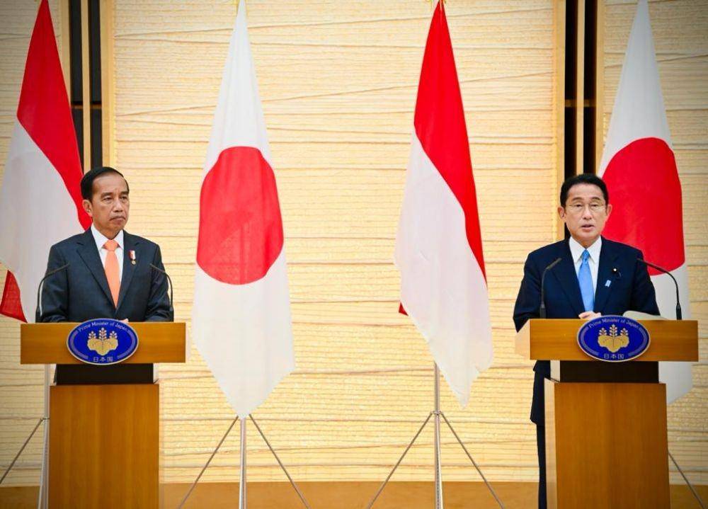 Presiden Jokowi bertemu dengan Perdana Menteri Jepang, Kishida Fumio di kantor PM Jepang (dok. Sekretariat Presiden)
