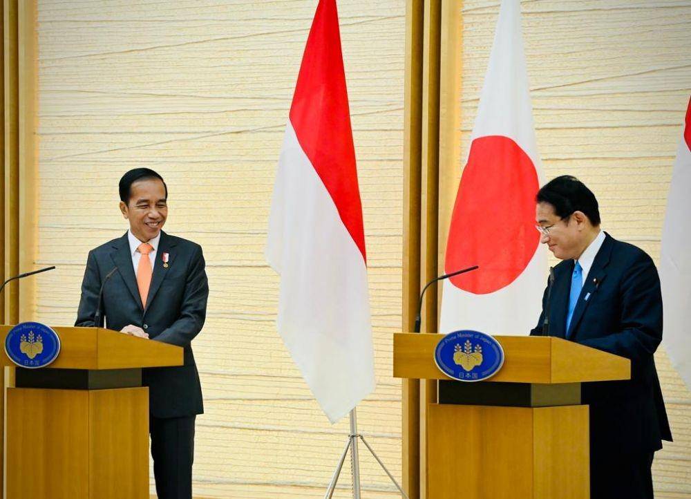 Presiden Jokowi bertemu dengan Perdana Menteri Jepang, Kishida Fumio di kantor PM Jepang (dok. Sekretariat Presiden)
