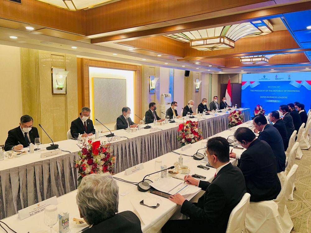 Presiden Jokowi bertemu CEO Jepang (dok. Sekretariat Presiden)