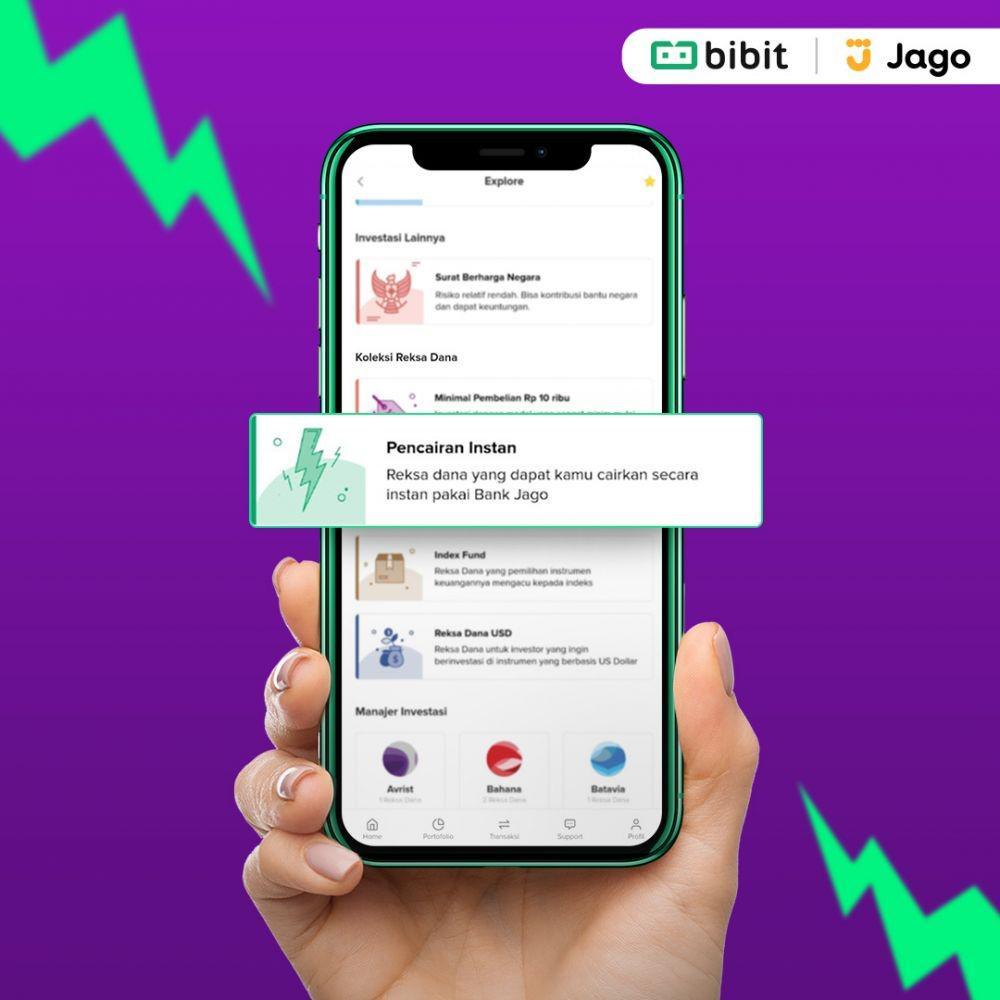 Gandeng Bank Jago, Bibit Luncurkan Fitur Pencairan Instan