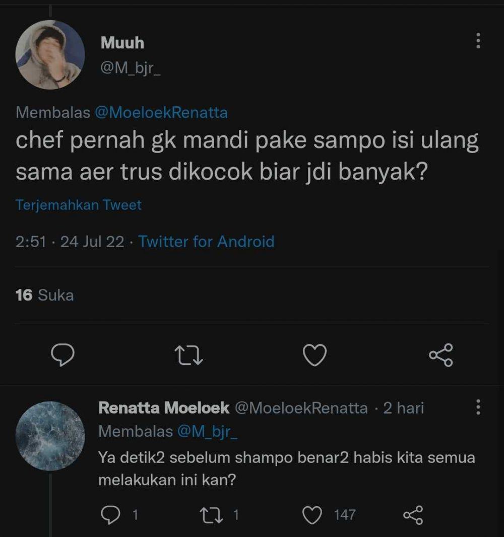 tanya jawab Chef Renatta di twitter (twitter.com/M_bjr_)