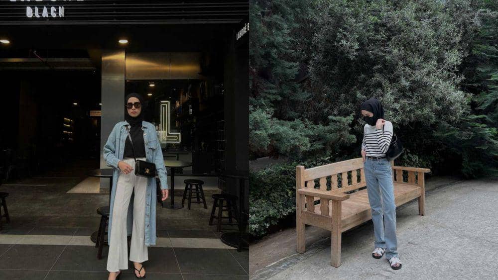 10 Inspirasi OOTD Hijab ke Mal ala Influencer Amelia Elle, Santai!