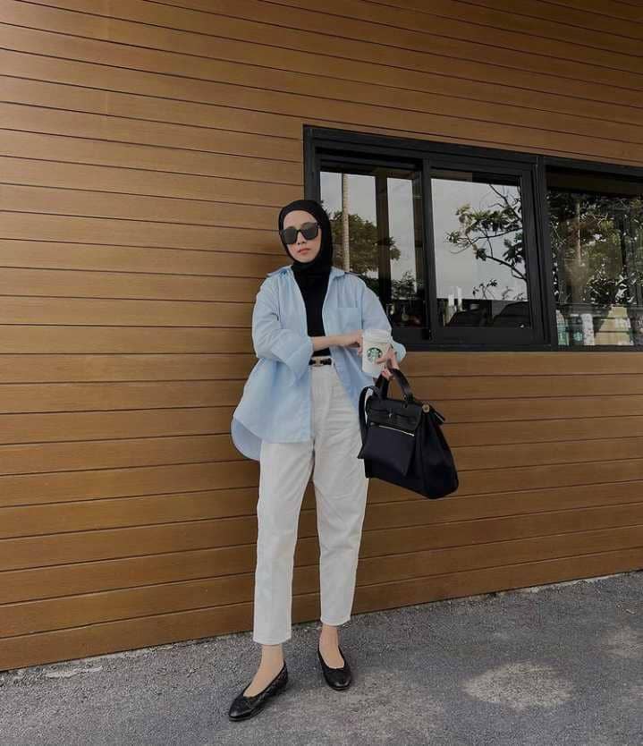 inspirasi OOTD hijab (instagram.com/ameliaelle)