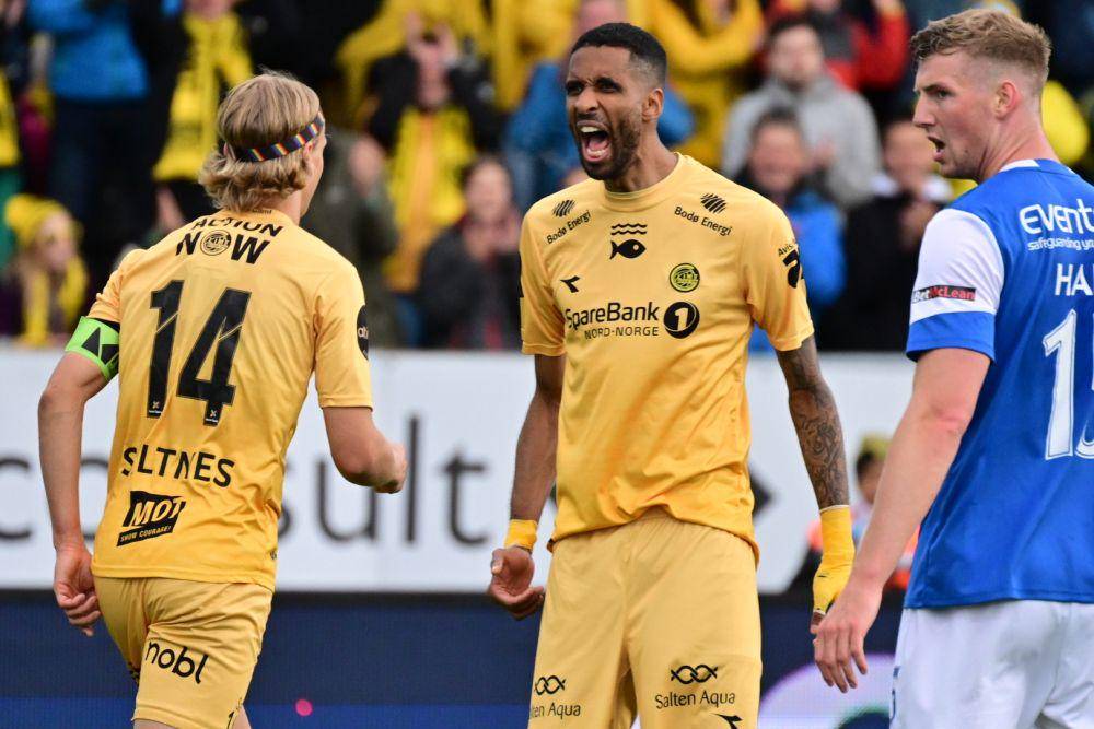 Ulrik Saltnes Saltnes dan Amahl Pellegrino bermain untuk FK Bodo/Glimt. (twitter.com/Glimt)