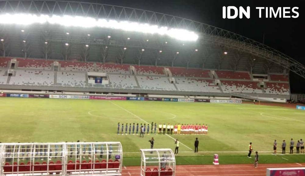 Pertandingan Indonesia vs Thailand di Piala AFF U18 Wanita 2022 (IDN Times/Feny Maulia Agustin)