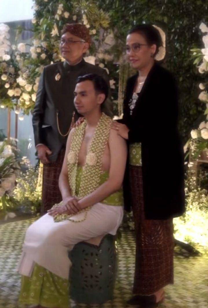 Potret Sri Mulyani diacara siraman Lukman dan Windy. Instagram.com/smindrawati
