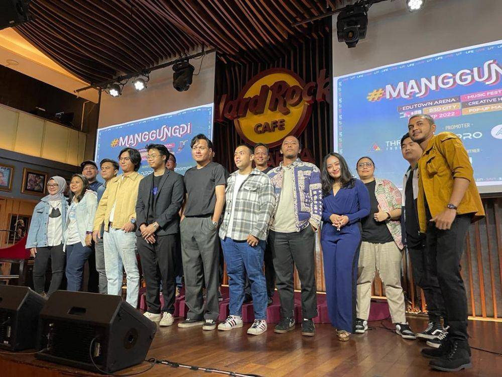 Konferensi Pers event ManggungDi di Hard Rock Cafe SCBD, Jakarta, Rabu (27/7) (Dok. ManggungDi)