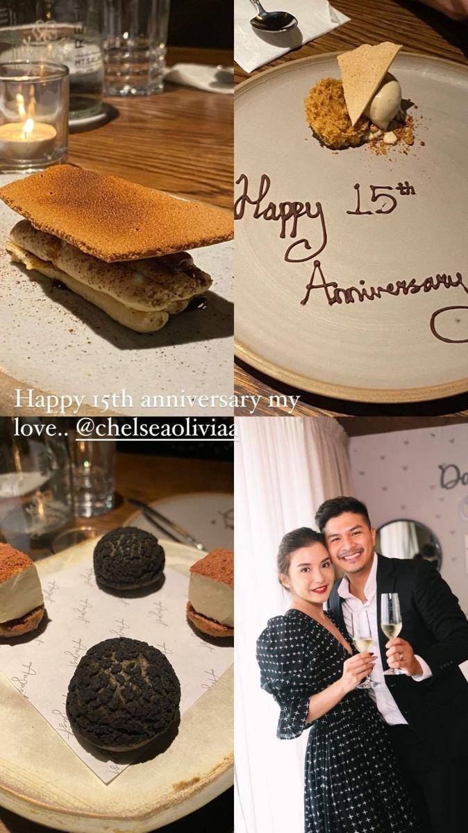 Chelsea Olivia dan Glenn Alienskie anniversary ke-15 (instagram.com/glennalinskie)