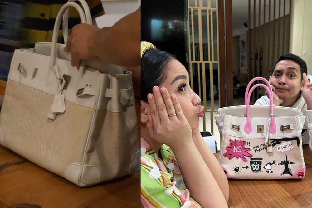 10 Momen Gigi Minta Tas Hermes Miliknya Dilukis, Jadi Makin Eksklusif!