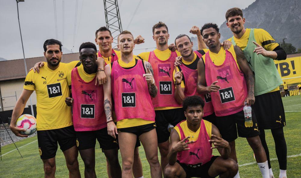 skuad Borussia Dortmund ketika menjalani latihan dalam agenda tur pramusim 2022/2023. (twitter.com/BVB)