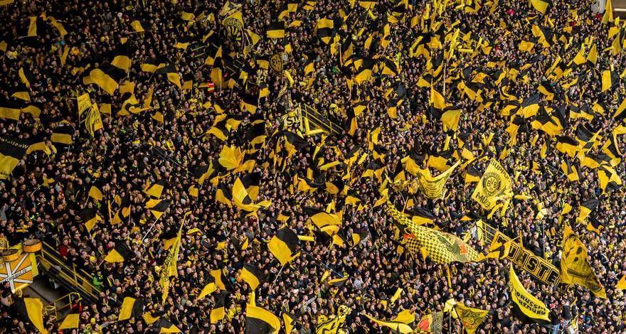 para suporter Borussia Dortmund. (bvb.de)