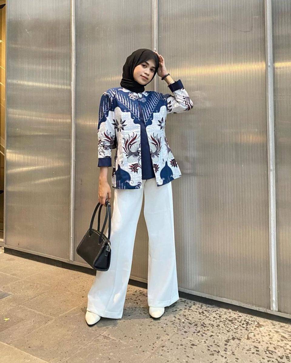 outfit kondangan dengan celana kulot yang mudah disontek (instagram.com/aishaibrahimmm)