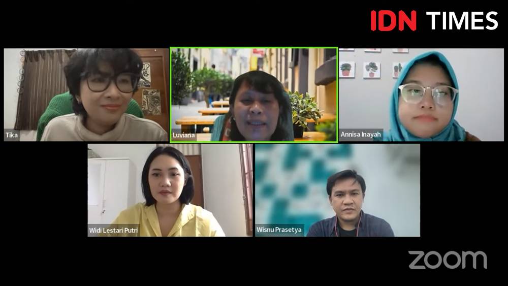 Diskusi Konde.co: Trend Kecantikan Bergeser dari Barat ke Korea: Dimana Posisi Perempuan?. Jumat (29/7/2022). IDN Times/Adyaning Raras