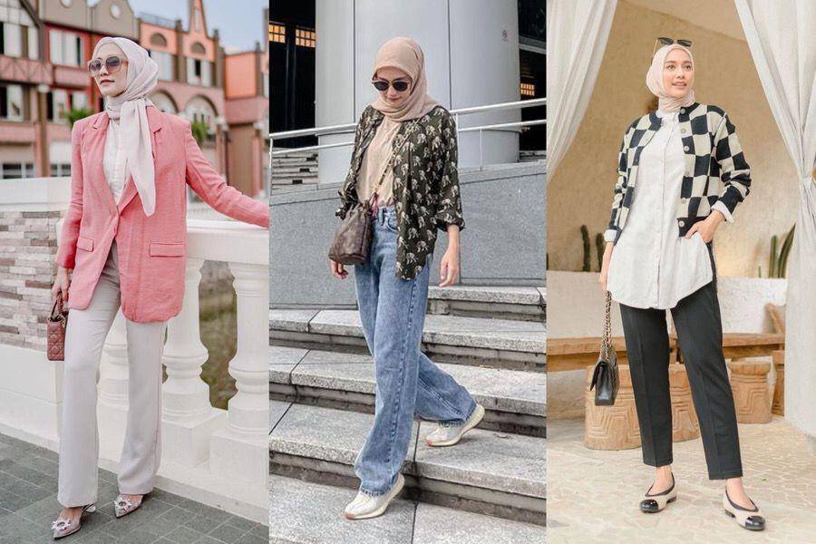 padu padan outer ala Mega Iskanti (instagram.com/megaiskanti)