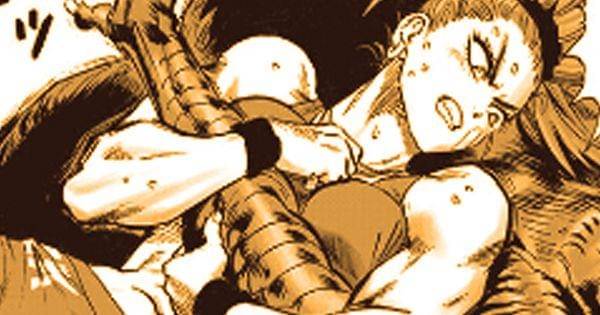 Mizuki bergulat dengan monster ( tonarinoyj.jp/One Punch Man )