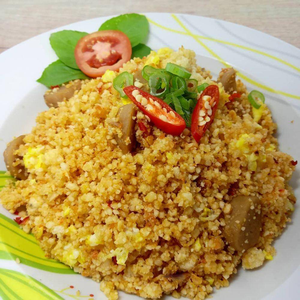 Ilustrasi nasi goreng tiwul (instagram.com/lereh_kitchen)