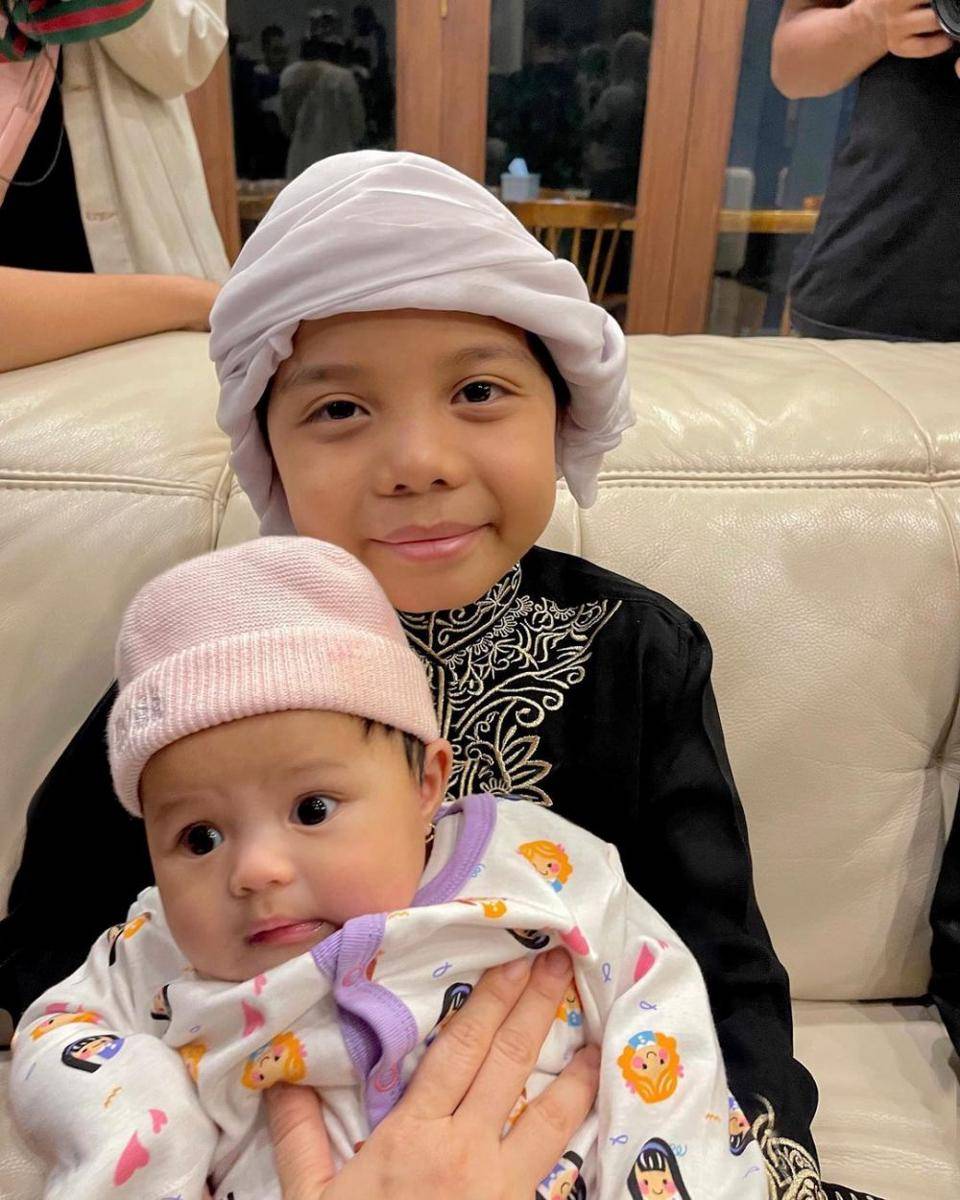 Qahtan Halilintar dan Ameena Hanna Nur Atta (instagram.com/qahtanhalilintar)