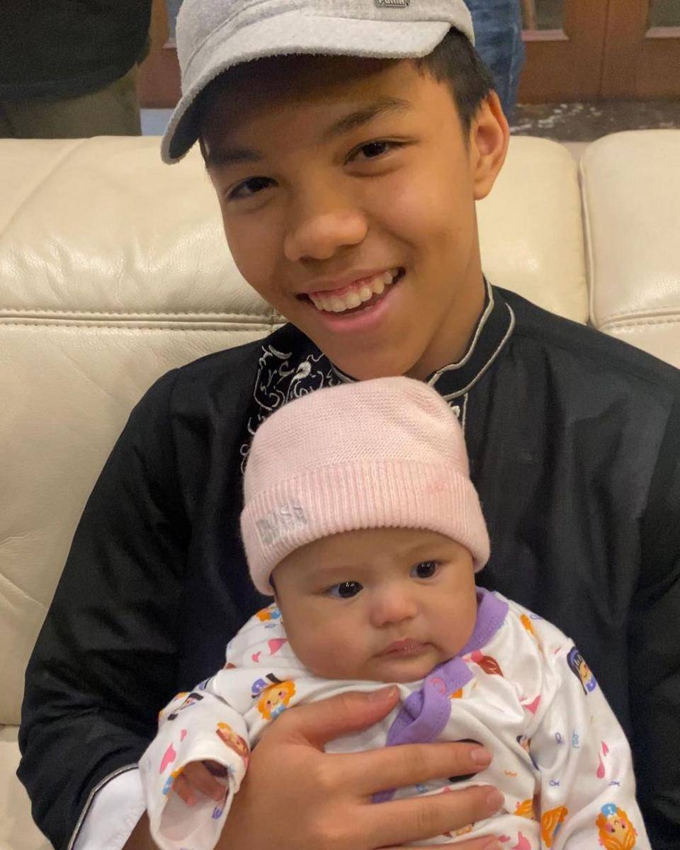 Muntazar Halilintar dan Ameena Hanna Nur Atta (instagram.com/muntazhalilintar)