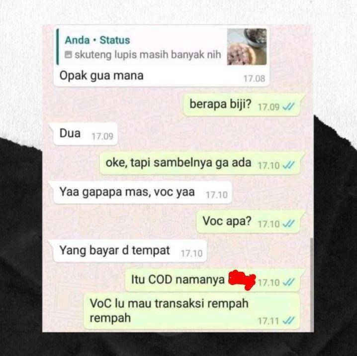 chat typo ke penjual online shop (instagram.com/newdramaolshop)
