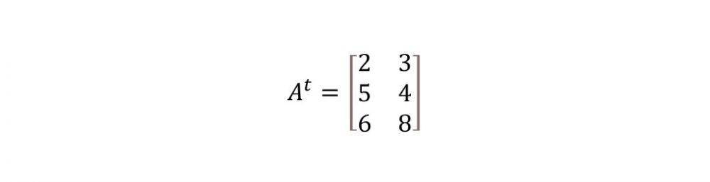 cara menghitung transpose matriks