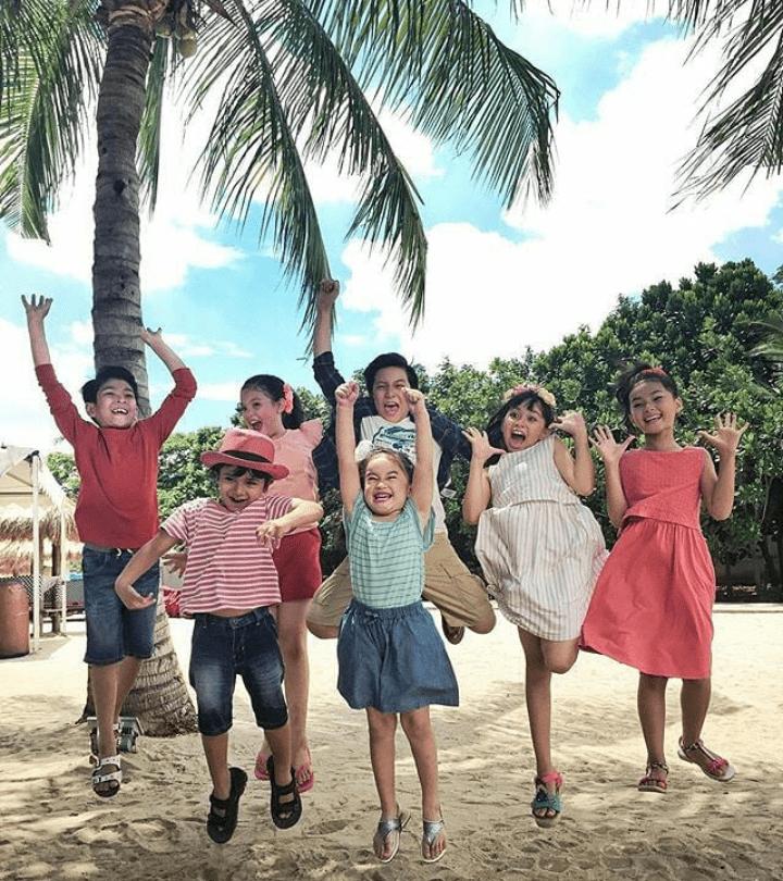 Kolase foto Graciella Abigail bersama para artis cilik  (instagram.com/graciellaabigail)