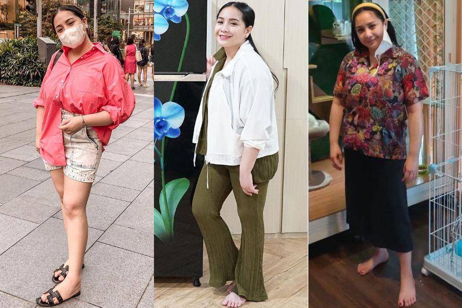 Mix and match outfit kemeja ala Nagita Slavina (instagram.com/raffinagita1717)