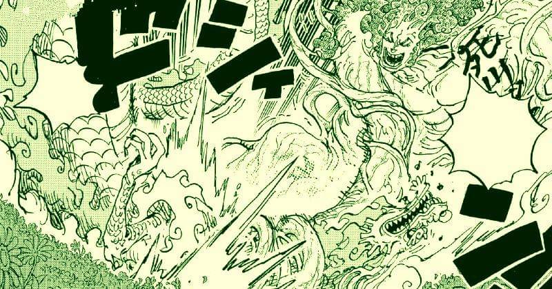 Adegan Aramaki VS Momonosuke di One Piece 1055. (mangaplus.shueisha.co.jp/One Piece)