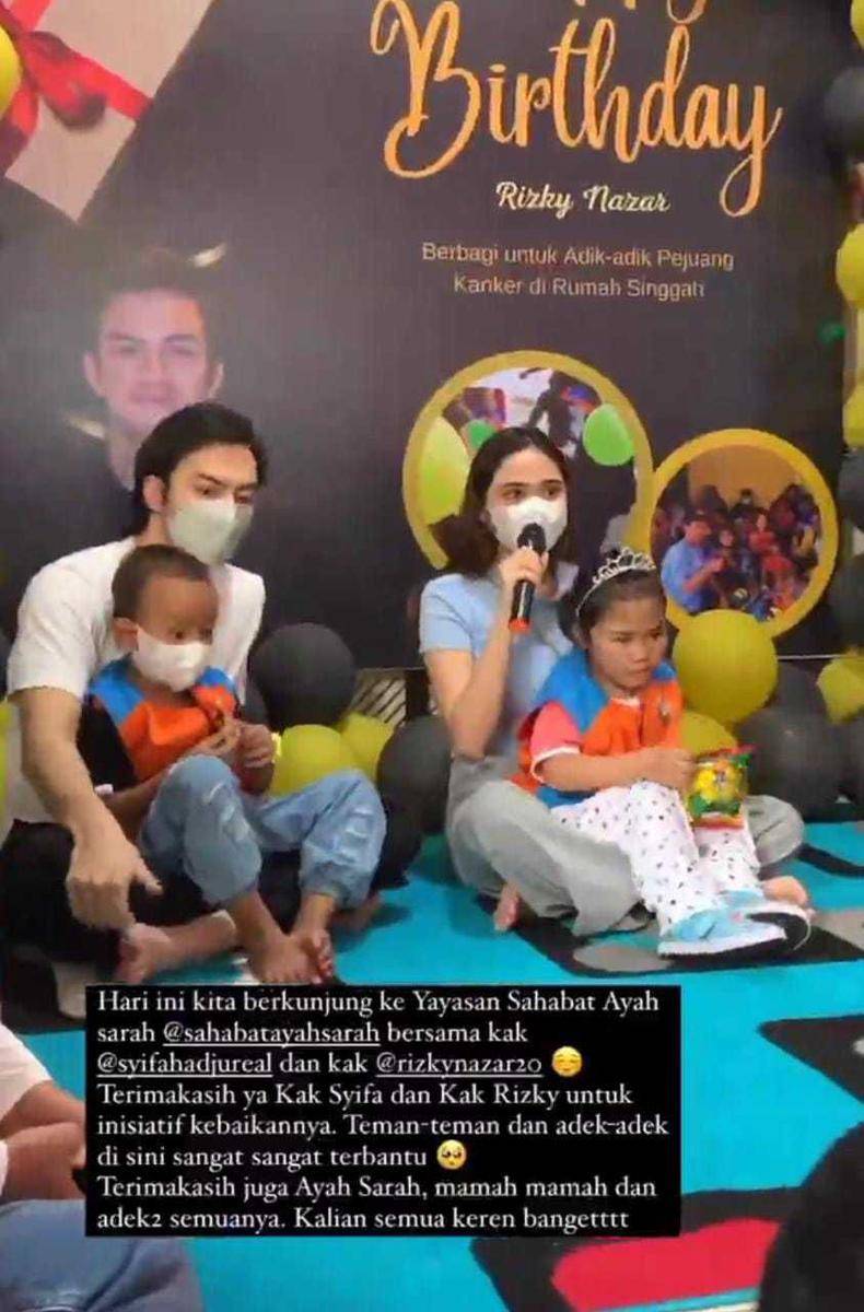 Syifa & anak kecil (instagram.com/rizkysyifa.moments)