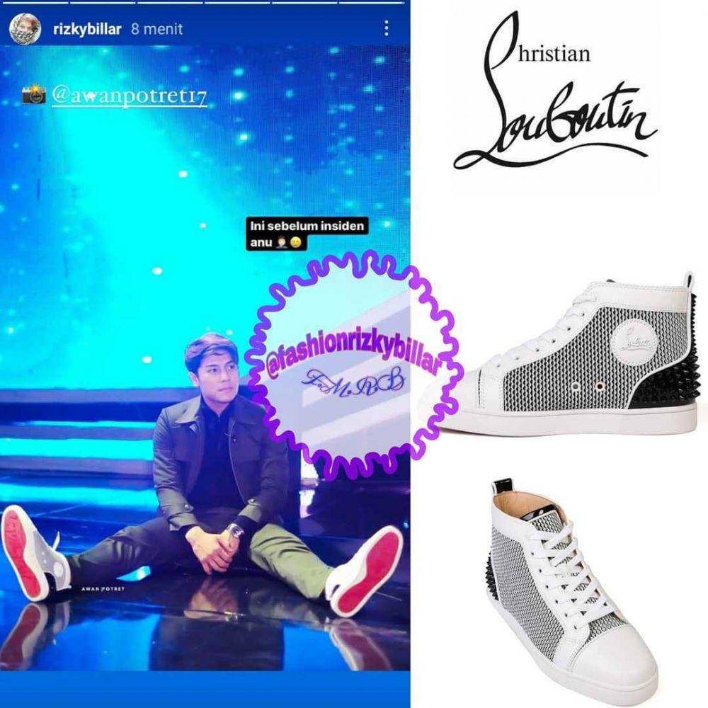 harga sepatu Rizky Billar (instagram.com/fashionrizkybillar)