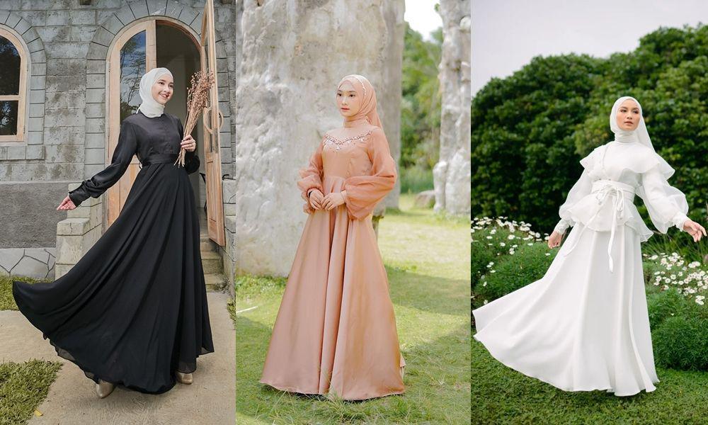 10 Inspirasi Gaun Hijab untuk Foto Prewedding, Anggun bak Princess