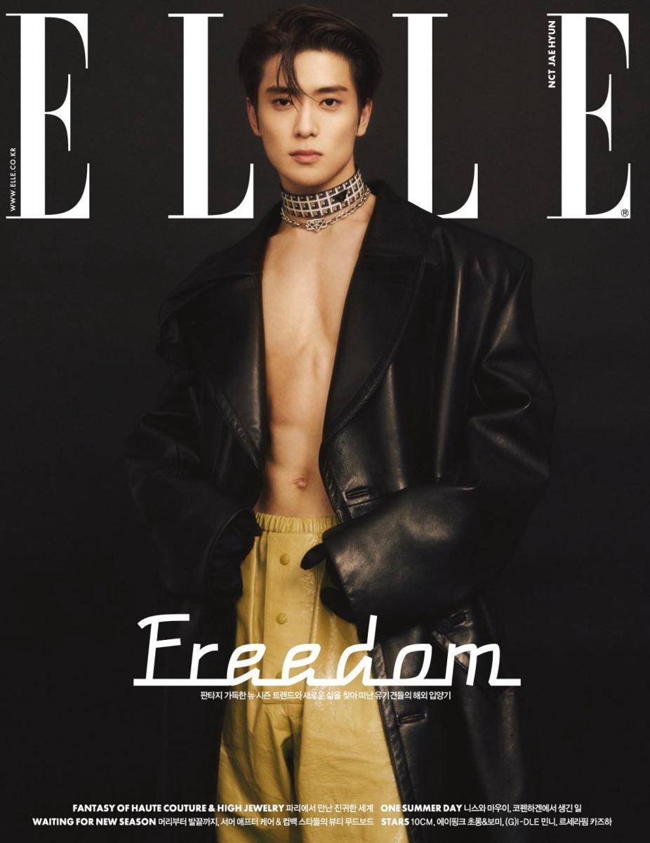 Jaehyun NCT untuk majalah Elle Korea Agustus 2022 (twitter.com/NCTsmtown)