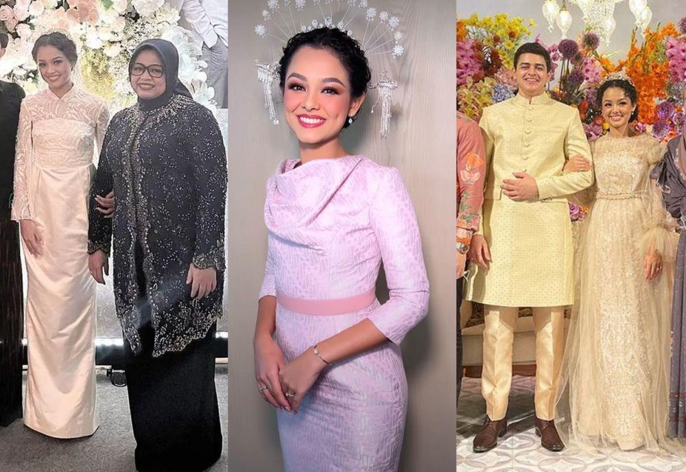 9 Gaun dan Makeup Rangkaian Resepsi Mutiara Baswedan, Menawan!