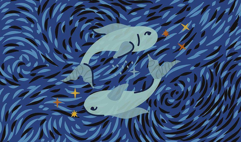 ilustrasi zodiak Pisces atau dalam bahasa Indonesia bernama Mina atau Hut (pixabay.com/Alejandro Salas)