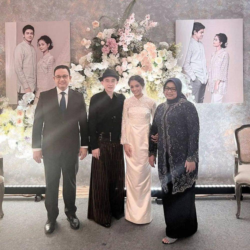 Gaun dan makeup resepsi nikah Mutiara Baswedan (instagram.com/rinaldy_chiu)