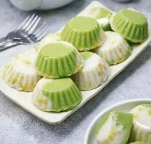 kue hunkwe jagung greentea (instagram.com/cemilanmaniz)