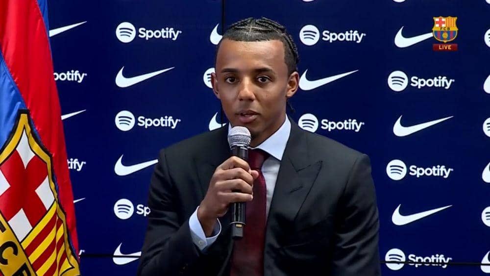 Jules Kounde resmi diperkenalkan sebagai pemain baru Barcelona (Twitter.com/@FCBarcelona)