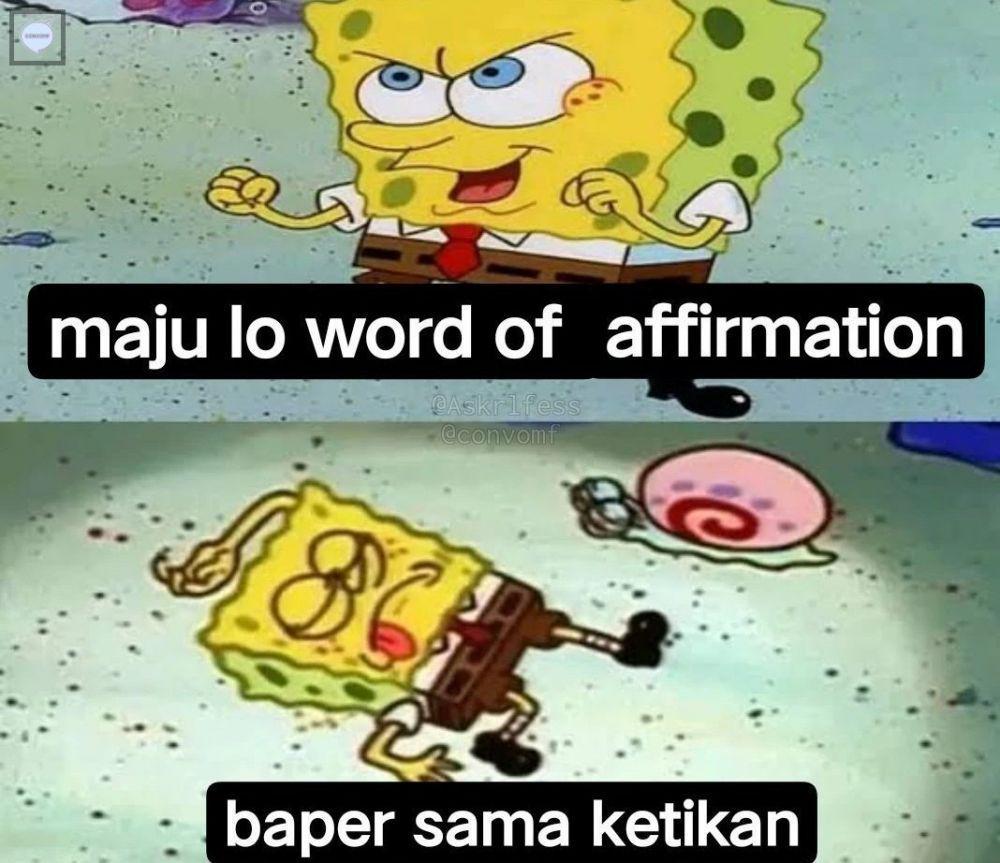 meme kocak spongebob squarepants (twitter.com/convomf)
