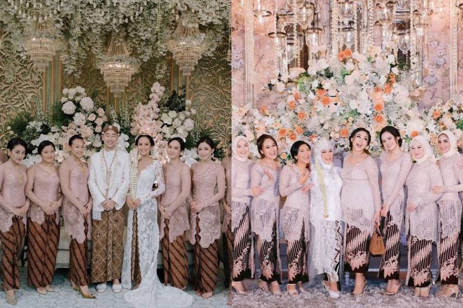Kebaya untuk bridesmaid. (instagram.com/vidialdiano / instagram.com/venemapictures)